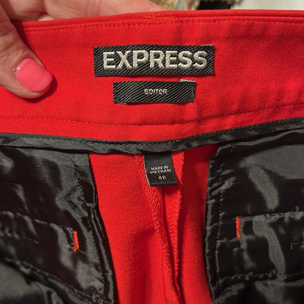 Express Red Trousers - Picture 2 of 5